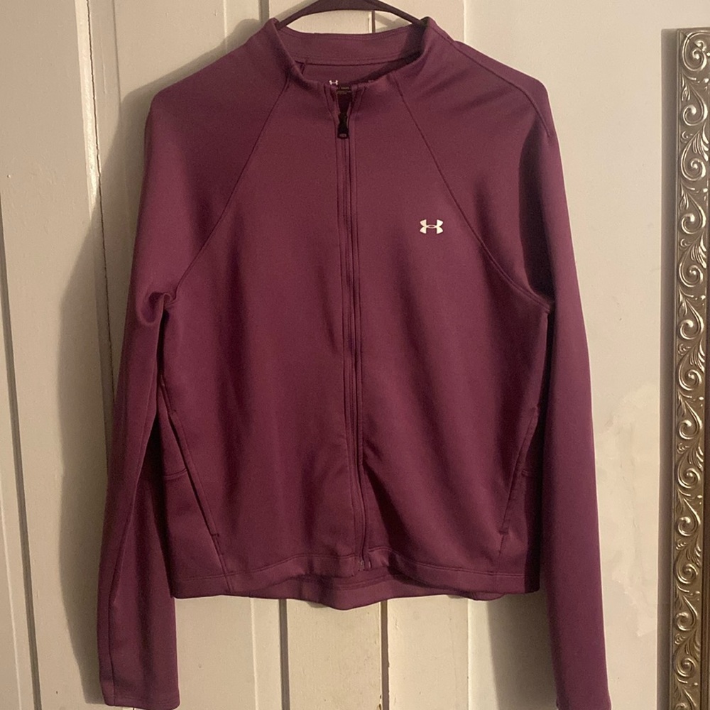 Crew neck Fitted Under Armour Sweater in purple